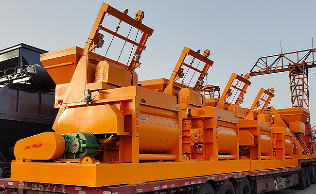 Features of the Twin Shaft Concrete Mixer