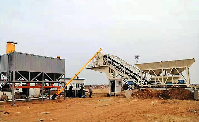 Mobile Concrete Batching Plant