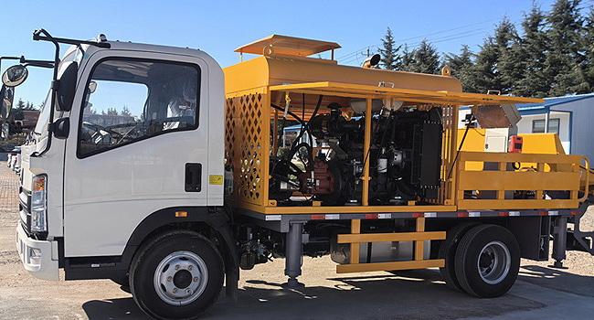 truck-mounted concrete line pump