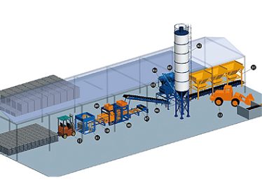Simple Automatic Block Production Line