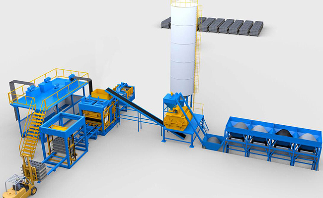 Semi-automatic Block Production Line