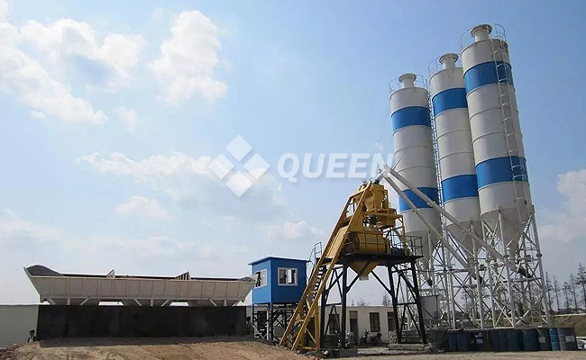 HZS75 High Efficiency Concrete Batching Plant 75m³h