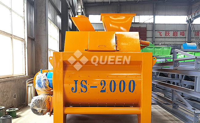 Twin Shaft Concrete Mixer