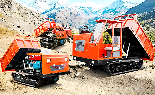 tracked dump truck